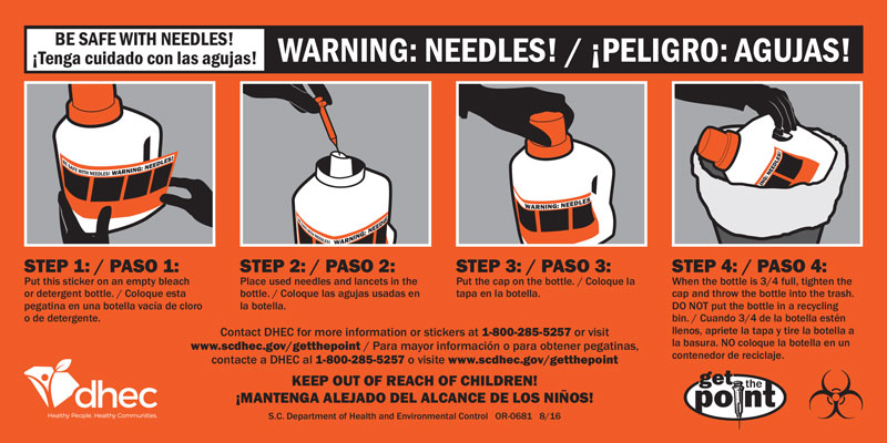 dhec Needle Disposal Safety 